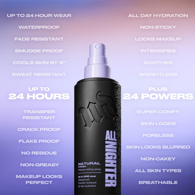 Urban Decay All Nighter Natural Finish fixační sprej na make-up pro ženy 30 ml (obrázek 7)