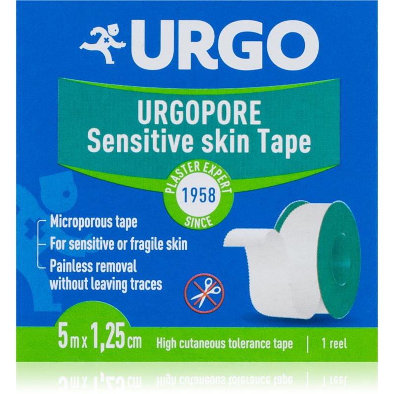 URGO Pore Sensitive skin Tape 5 m x 1,25 cm náplasť netkaná textília 1 ks