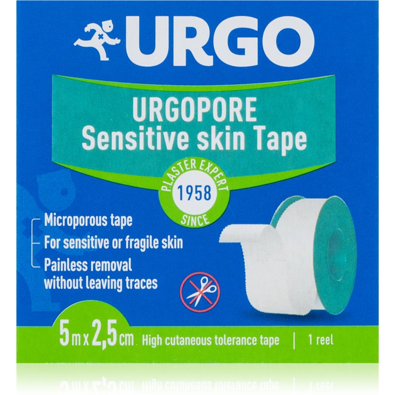 URGO Pore Sensitive skin Tape 5 m x 2,5 cm náplasť netkaná textília 1 ks