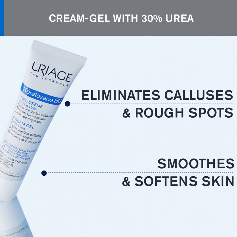 Uriage Kératosane 30 Cream-Gel zvláčňující gelový krém 40 ml (obrázek 3)