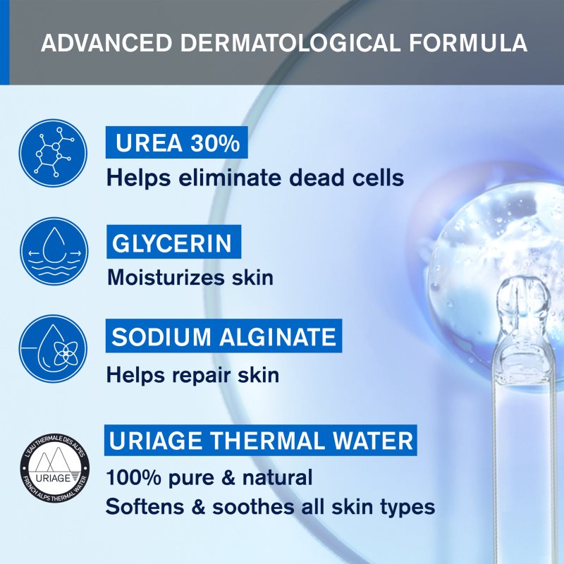 Uriage Kératosane 30 Cream-Gel zvláčňující gelový krém 40 ml (obrázek 5)