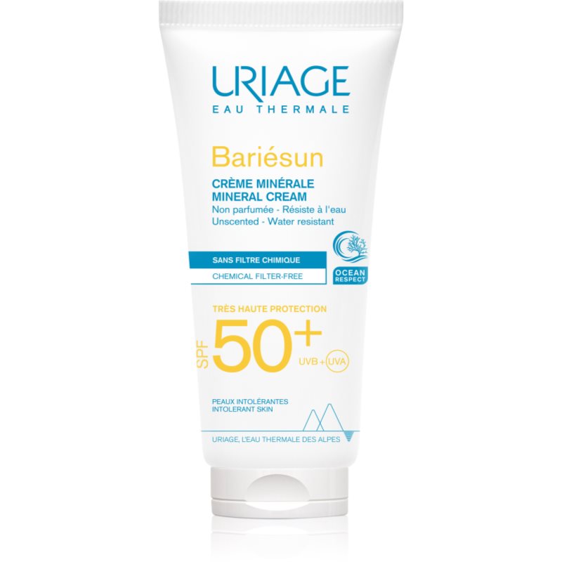 

Uriage Bariésun Mineral Cream SPF 50+ мінеральний захисний крем для обличчя та тіла SPF 50+ водостійкий