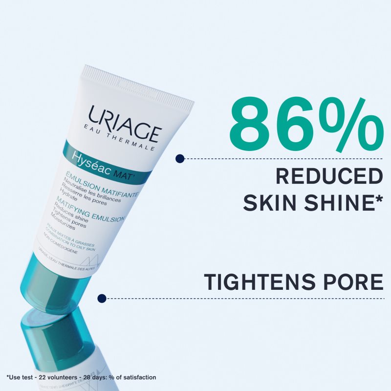 Uriage Hyséac Mat´ Matifying Emulsion Mattifying Gel-cream For Oily And Combination Skin 40 Ml