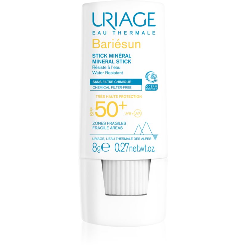 Uriage Bariésun Mineral Stick SPF 50+ Protective Mineral Stick For Sensitive Areas SPF 50+ 8 G