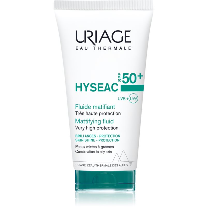 

Uriage Hyséac Fluid SPF 50+ матуючий флюїд із зволожуючим ефектом SPF 50