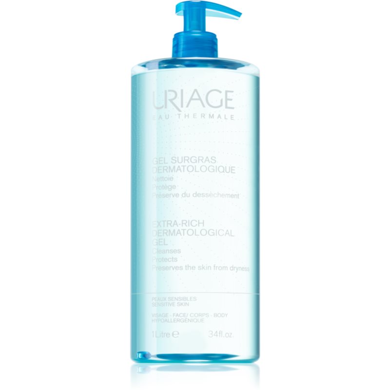 Uriage Hygiène Extra-Rich Dermatological Gel Cleansing Gel For Face And Body 1000 Ml