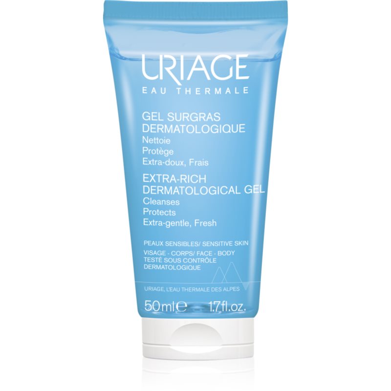 Uriage Hygiene Extra-Rich Dermatological Gel cleansing gel for face and body 50 ml