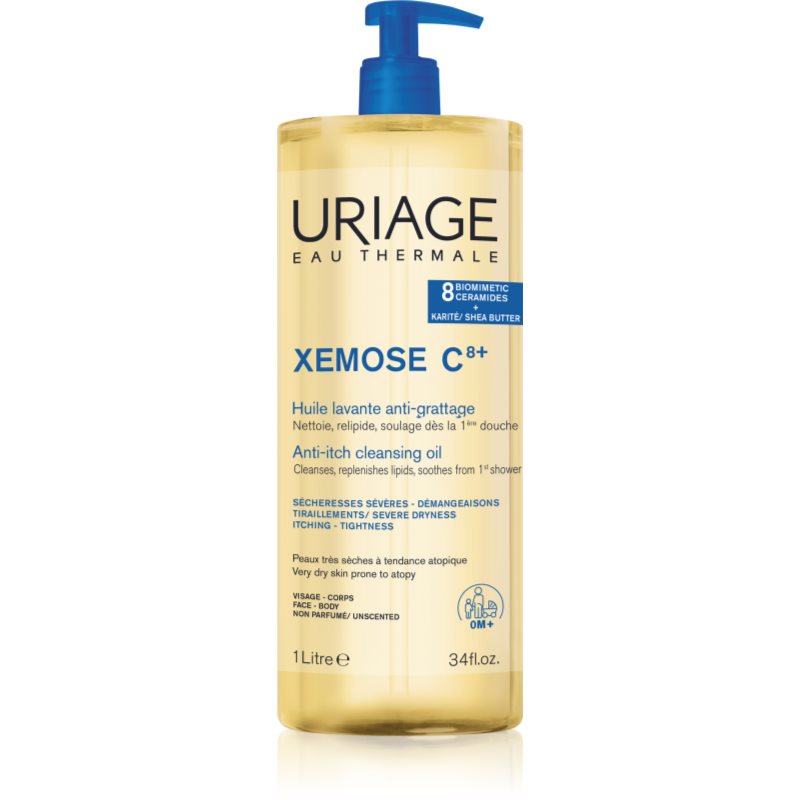 

Uriage Xémose Cleansing Soothing Oil заспокоююча очищуюча олійка для обличчя та тіла