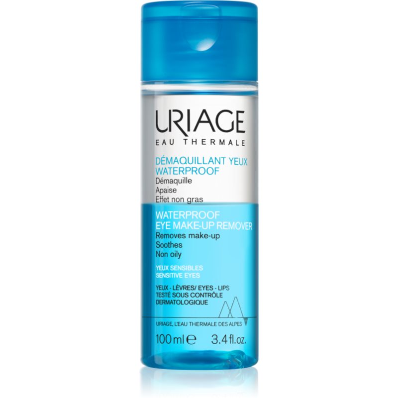 Uriage Hygiène Waterproof Eye Make-up Remover proizvod za skidanje vodootpornog pudera za osjetljive oči 100 ml