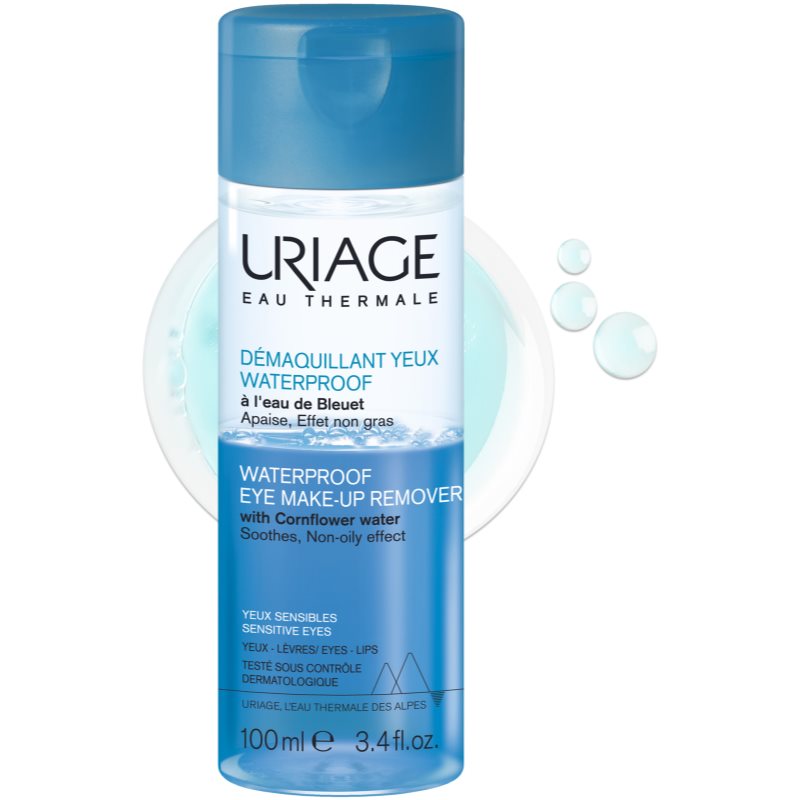 Uriage Eau Thermale Waterproof Eye Make-up Remover proizvod za skidanje vodootpornog pudera za osjetljive oči 100 ml