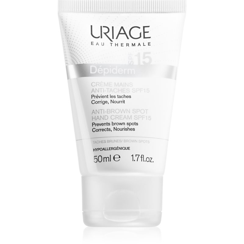 

Uriage Dépiderm Anti-Brown Spot Hand Cream SPF 15 крем для рук проти пігментних плям SPF 15