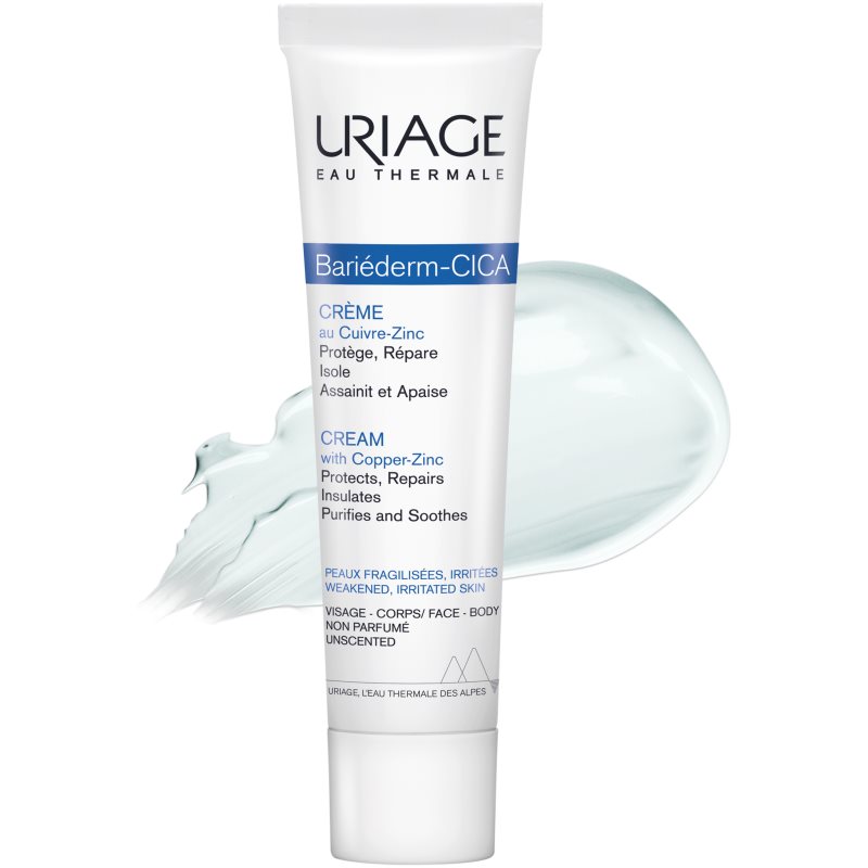 Uriage Bariéderm Cica-Cream with Copper-Zinc reparative cream with copper and zinc with panthenol 100 ml