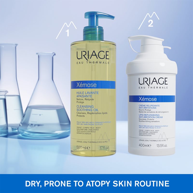 Uriage Xémose Lipid-Replenishing Anti-Irritation Cream Crème Apaisante Relipidante Pour Peaux Très Sèches Et Atopiques 400 Ml