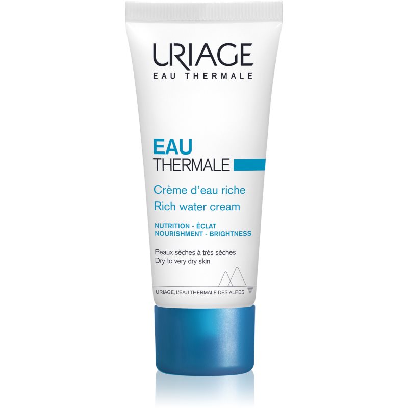 Uriage Eau Thermale Rich Water Cream 40 ml denný pleťový krém unisex na zmiešanú pleť; výživa a regenerácia pleti; na dehydratovanu pleť