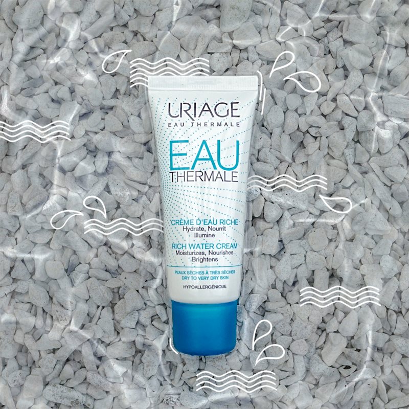 Uriage Eau Thermale Rich Water Cream Nourishing Moisturiser For Dry And Very Dry Skin 40 Ml