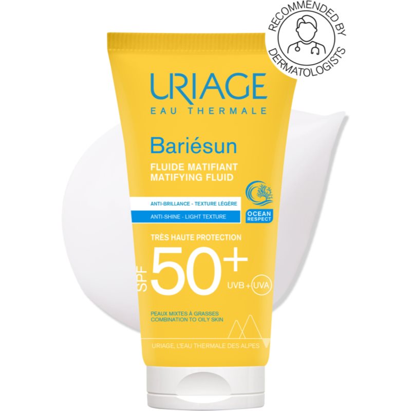 Uriage Bariésun Matifying Fluid SPF 50+ Fluide Hydratant Matifiant SPF 50+ 50 Ml
