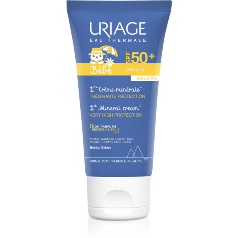 Uriage Bébé 1st Mineral Cream SPF 50+ мінеральний крем для засмаги SPF 50+ 50 мл