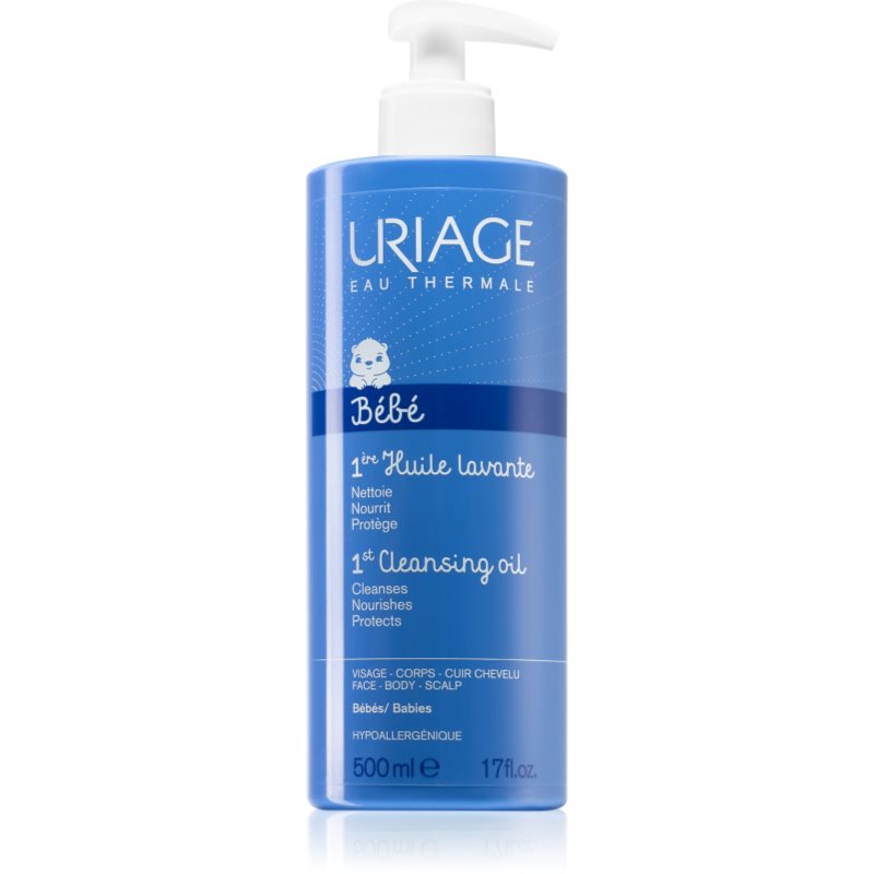 

Uriage Bébé 1st Cleansing Oil очищаюча олійка для обличчя, тіла та шкіри голови