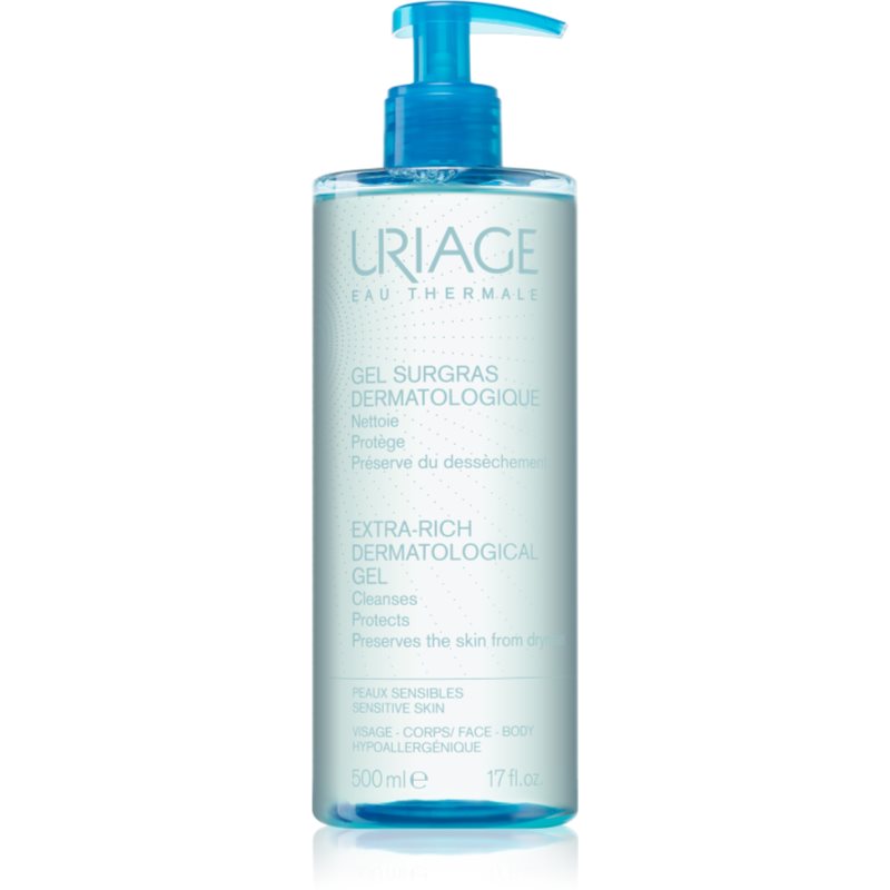 Uriage Hygiène Extra-Rich Dermatological Gel Cleansing Gel For Face And Body 500 Ml