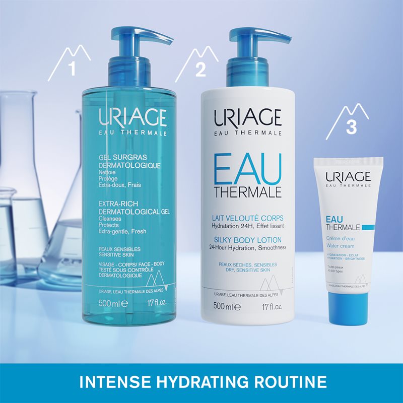 Uriage Hygiène Extra-Rich Dermatological Gel cleansing gel for face and body 500 ml