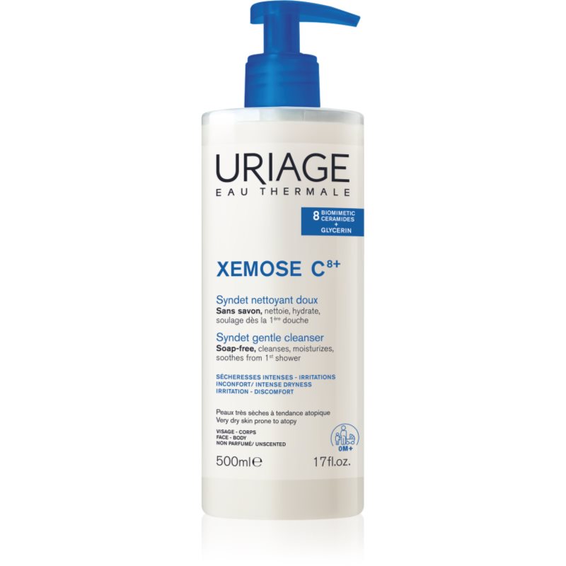 Uriage Xemose C8+ Syndet Gentle Cleanser syndet bar for dry and atopic skin 500 ml