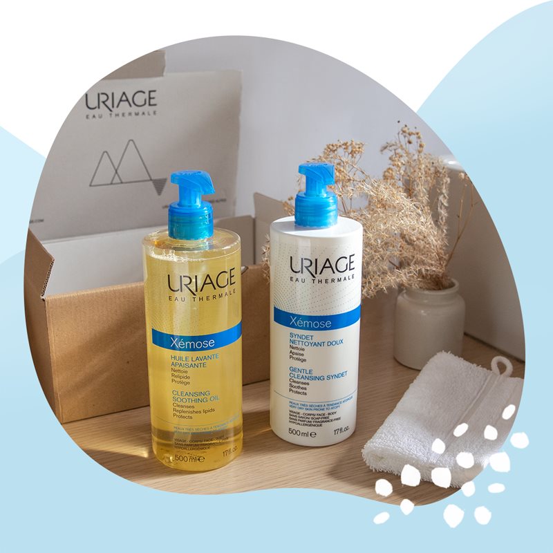 Uriage Xémose Gentle Cleansing Syndet делікатний очищуючий крем-гель для сухої та атопічної шкіри 500 мл