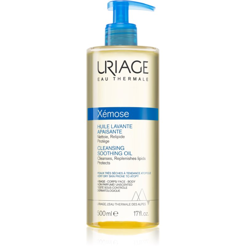 Uriage Xémose Cleansing Soothing Oil Soothing Cleansing Oil For Face And Body 500 Ml