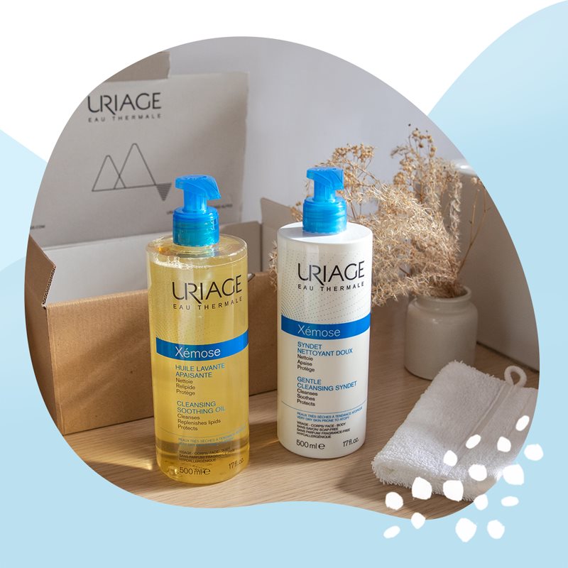 Uriage Xémose Cleansing Soothing Oil Soothing Cleansing Oil For Face And Body 500 Ml