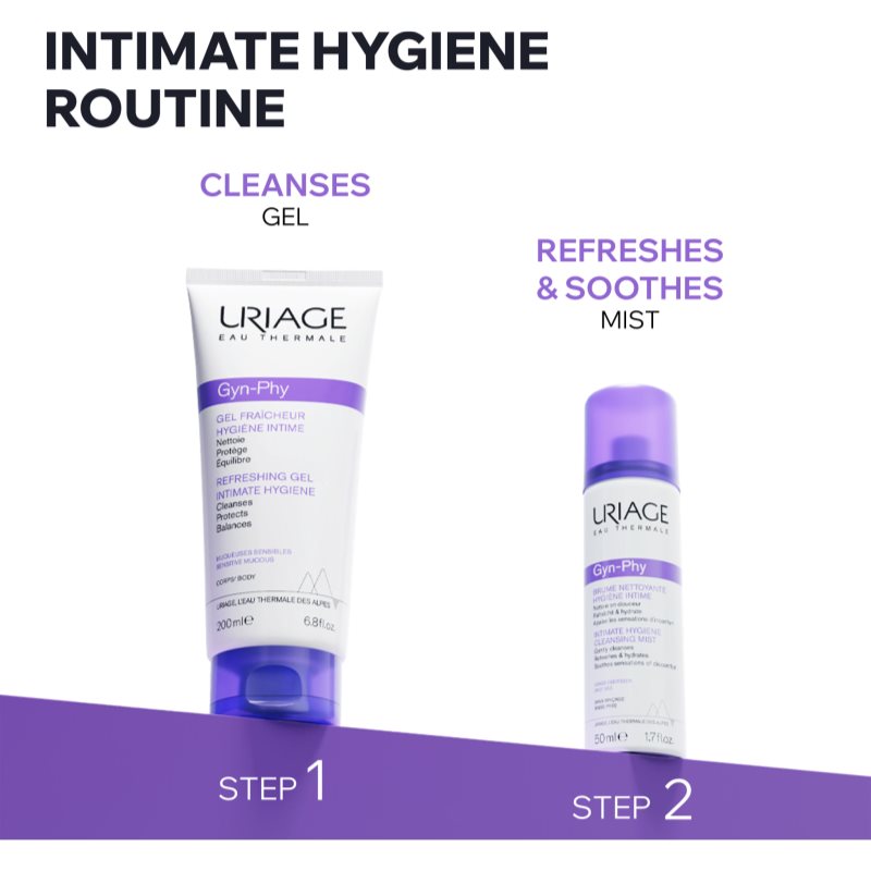 Uriage Gyn-Phy Intimate Hygiene Cleansing Mist hmla na intímne partie 50 ml