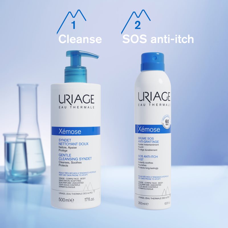 Uriage Xémose SOS Anti-Itch Mist SOS спрей для миттєвого заспокоєння подразненої шкіри 200 мл
