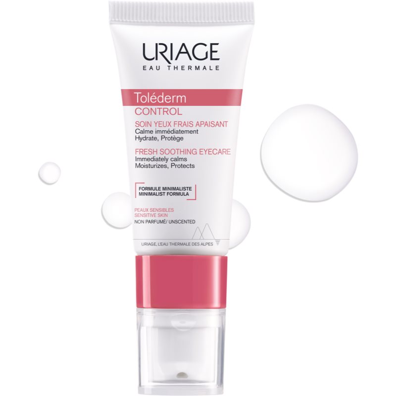 Uriage Toléderm Control Fresh Soothing Eyecare Crème Hydratante Et Apaisante Contour Des Yeux 15 Ml