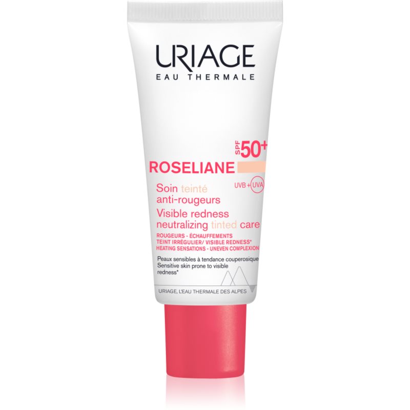 Uriage Roseliane CC Cream SPF 50+ redness correction CC cream SPF 50+ shade Light Tint 40 ml