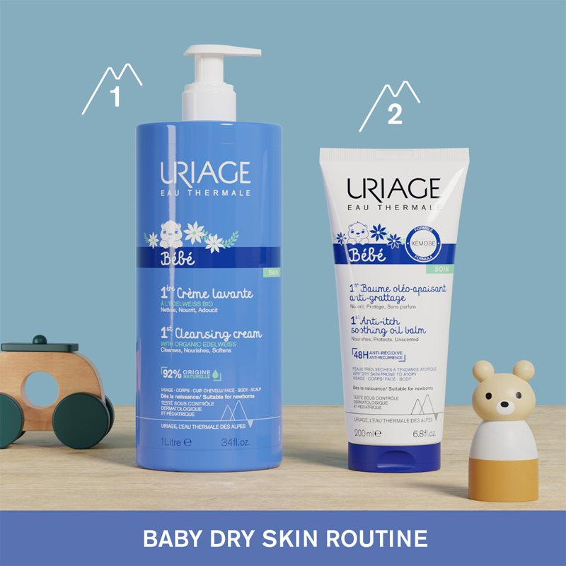 Uriage Bébé 1st Cleansing Cream Crème Nettoyante Douce Pour Bébé 1000 Ml