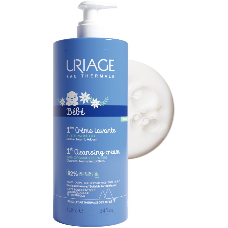 Uriage Bébé 1st Cleansing Cream Crème Nettoyante Douce Pour Bébé 1000 Ml