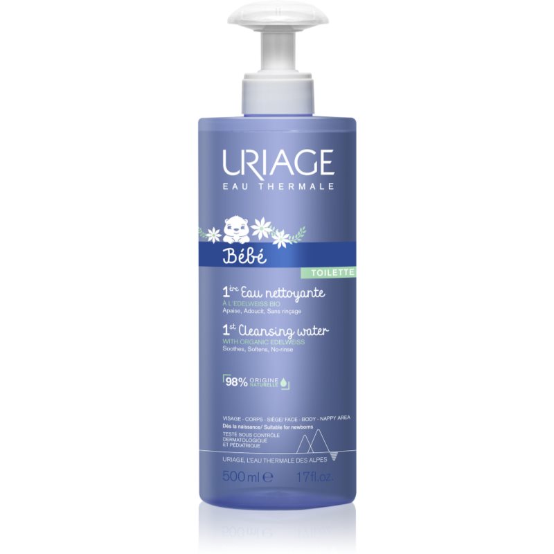 Uriage Bébé 1st Cleansing Water Gentle Cleansing Toner For Body And Face 500 Ml