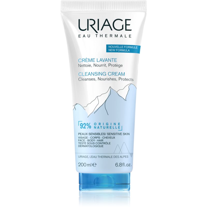 Uriage Hygiène Cleansing Cream поживний очищуючий крем для тіла та обличчя 200 мл