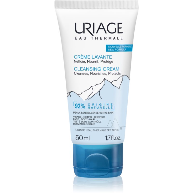 Uriage Hygiène Cleansing Cream поживний очищуючий крем для тіла та обличчя 50 мл