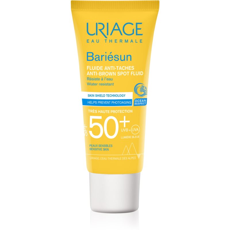 Uriage Bariésun Anti-Brown Spot Fluid SPF 50+ apsauginis fluidas didelė apsauga nuo saulės 40 ml