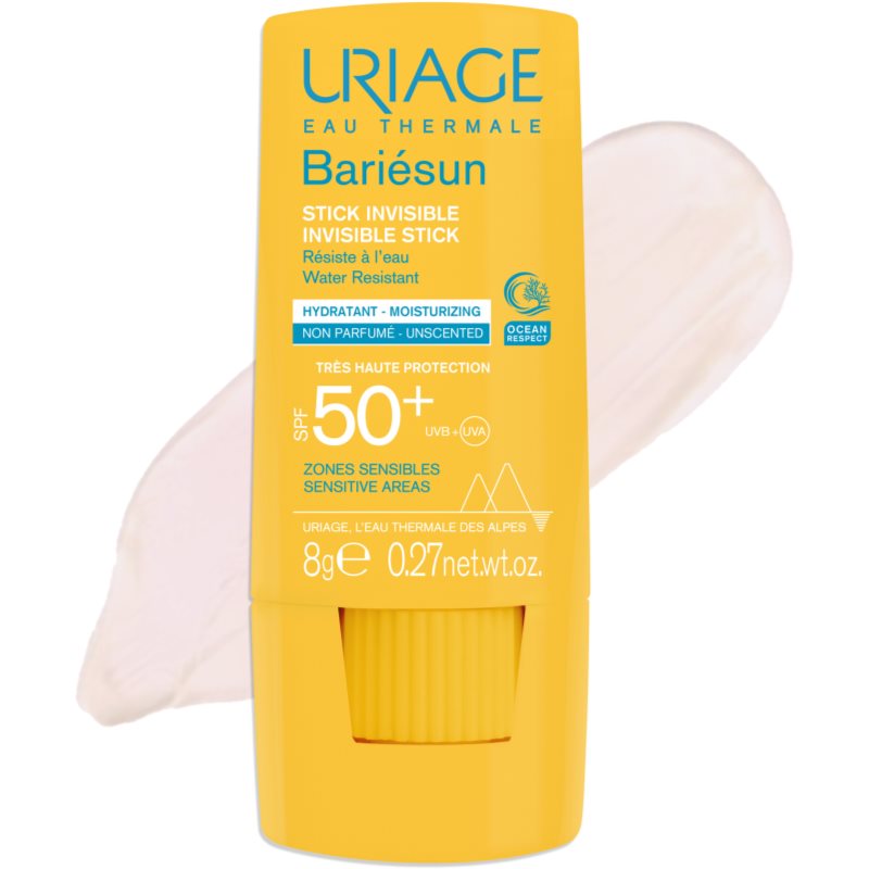 Uriage Bariésun Invisible Stick SPF 50+ Protection Stick For Sensitive Areas SPF 50+ 8 G