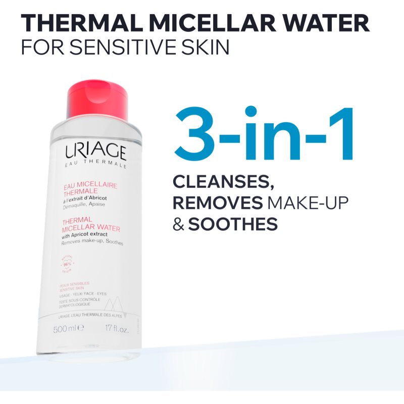 Uriage Hygiène Thermal Micellar Water - Sensitive Skin micelárna čistiaca voda pre citlivú pleť 500 ml