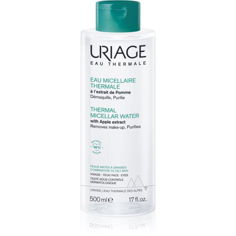Uriage Hygiène Thermal Micellar Water - Combination To Oily Skin Micellar Cleansing Water For Combination To Oily Skin 500 Ml
