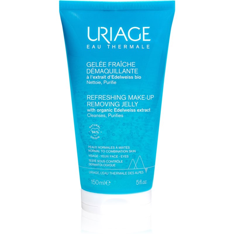 Uriage Eau Thermale Make-Up Removing Jelly освіжуючий очищуючий гель для комбінованої та жирної шкіри 150 мл