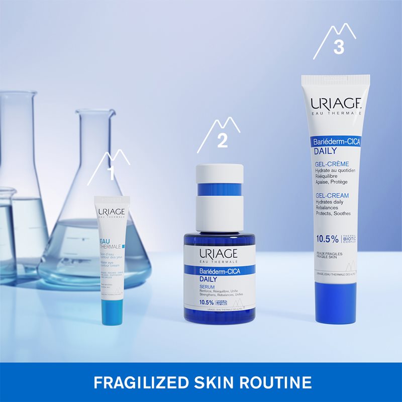 Uriage Bariéderm Cica Daily Gel-Cream Gel Hydratant Et Régénérant Pour Cuir Chevelu Affaibli 40 Ml