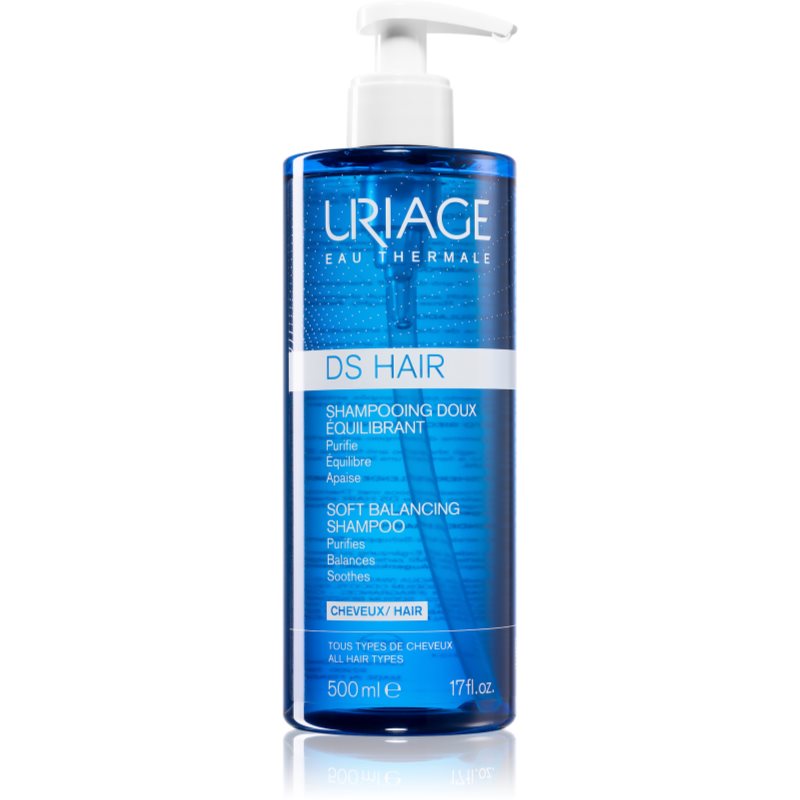 Uriage DS HAIR Soft Balancing Shampoo очищуючий шампунь для чутливої шкіри голови 500 мл