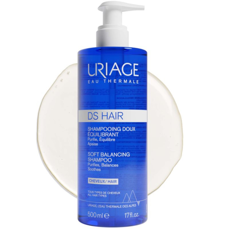 Thumbnail - Uriage DS HAIR Soft Balancing Shampoo das Reinigungsshampoo für empfindliche Kopfhaut 500 ml