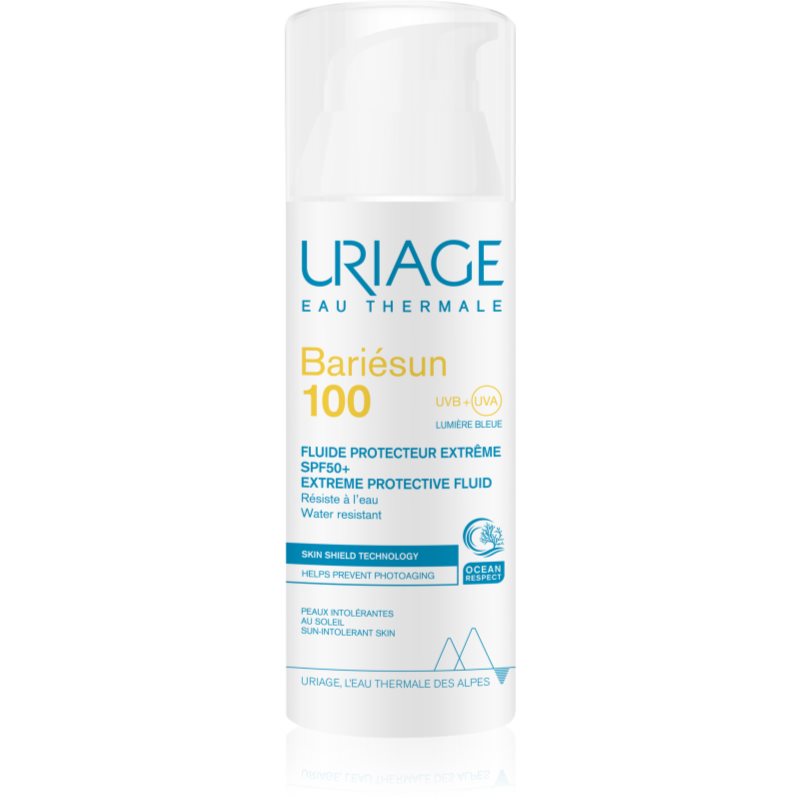 Uriage Bariésun 100 Extreme Protective Fluid SPF 50+ apsauginis fluidas labai sausai ir dirgiklių netoleruojančiai odai SPF 50+ 50 ml