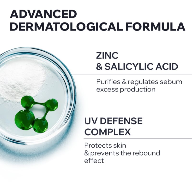 Uriage Hyseac 3-Regul+ Global Anti-Blemish Care SPF50+ denní krém pro mastnou pleť SPF 50+ 50 ml (obrázek 4)