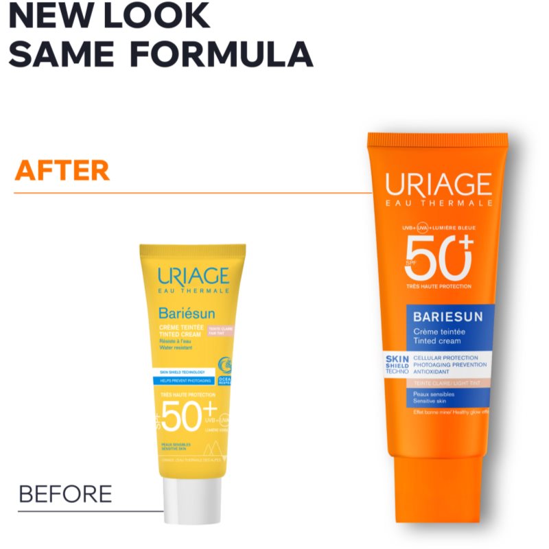 Uriage Bariésun Tinted Cream SPF 50+ ochranný tónovací krém na obličej SPF 50+ odstín Fair tint 50 ml (obrázek 7)