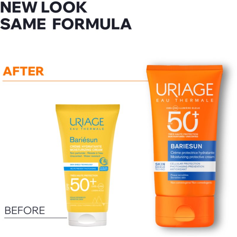 Uriage Bariésun Fragrance-Free Cream SPF 50+ ochranný krém na tvár bez parfumácie SPF 50+ 50 ml