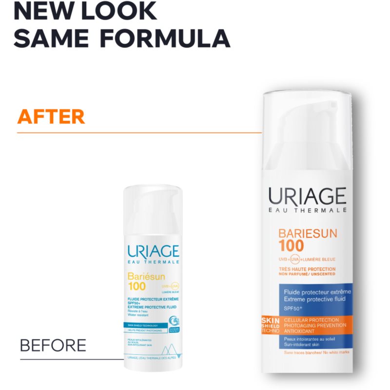 Uriage Bariésun 100 Extreme Protective Fluid SPF 50+ ochranný fluid pre veľmi citlivú a intolerantnú pleť SPF 50+ 50 ml